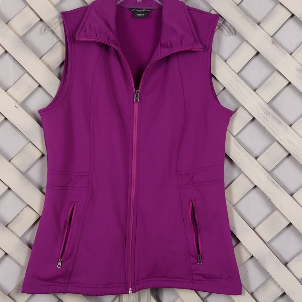 Eddie Bauer Zip Front Vest w/Inner & Outer Pockets